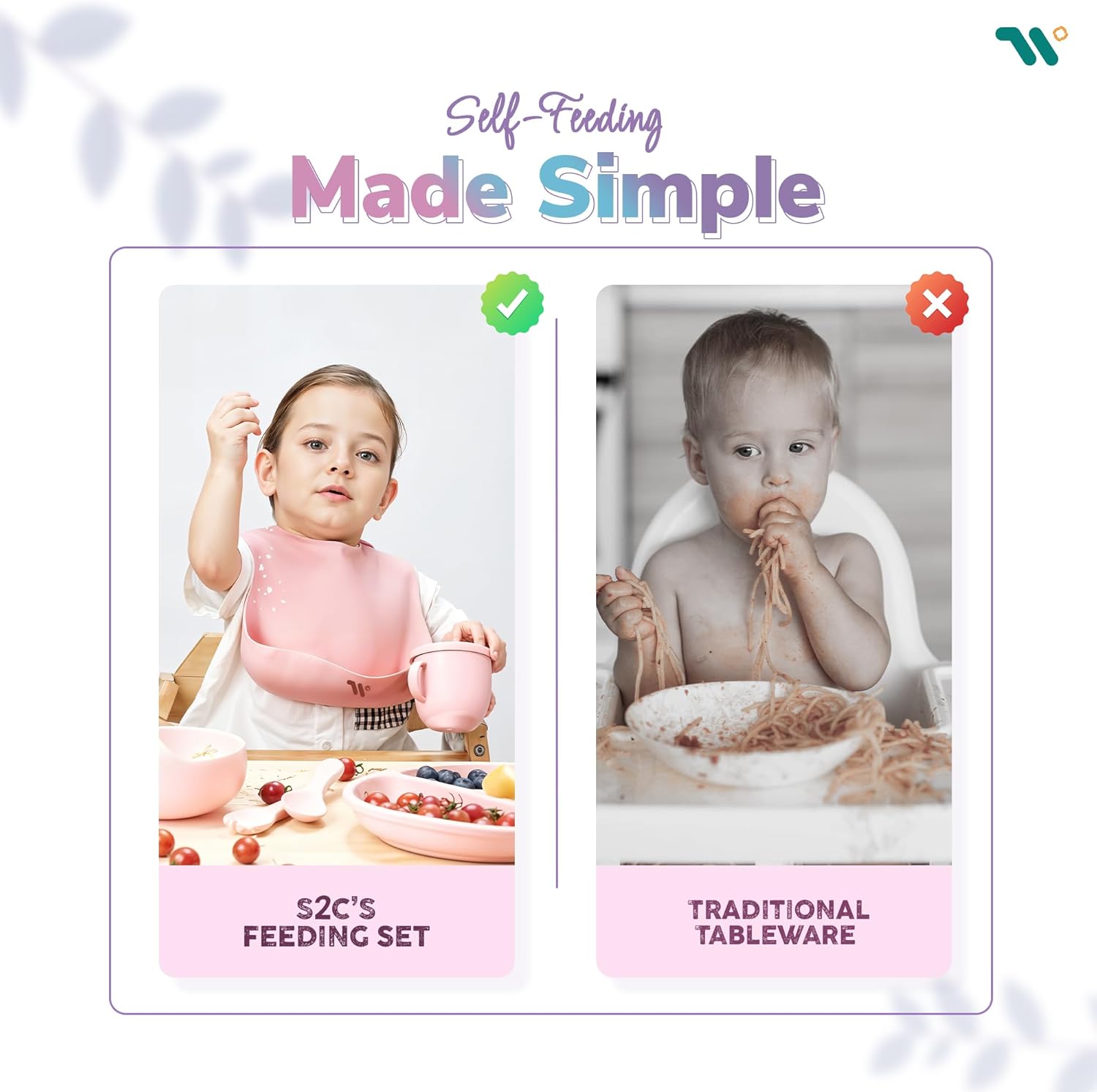 🥄 7-Piece Silicone Baby Cutlery Set – Safe Feeding Kit for Toddlers 👶 BPA-Free