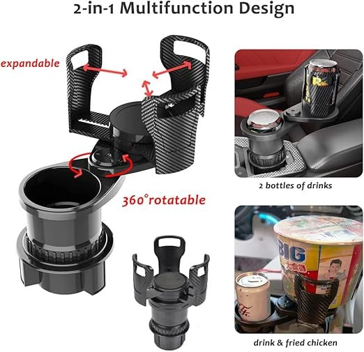 360° Rotatable Dual Drink & Snack Organizer 🚗