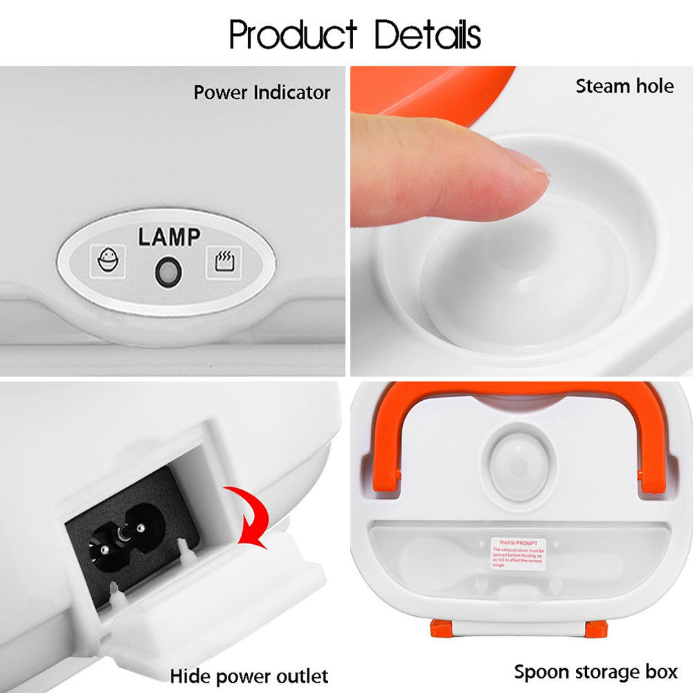 🔥 Portable Electric Heater Lunch Box – Fresh & Hot Meals Anywhere🔹